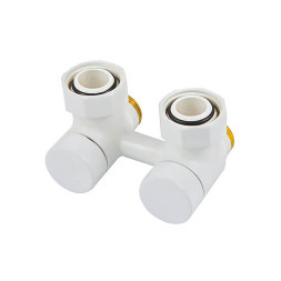 Узел подключения Schlosser эксклюзивный, прямой GZ3/4 x M22х1,5 белый