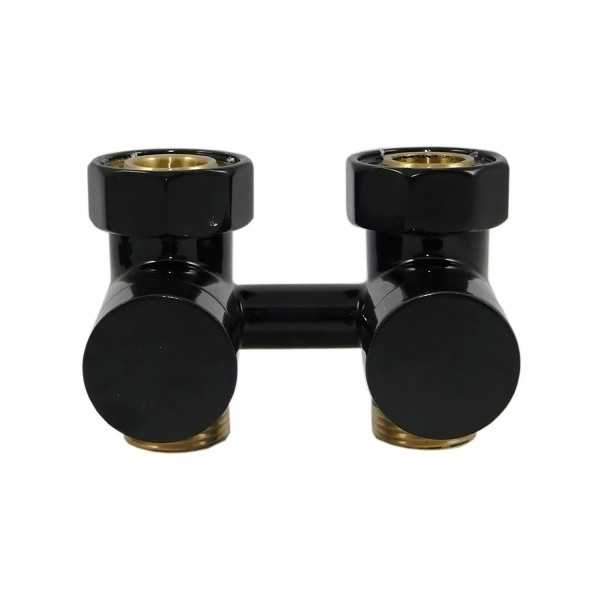 Узел подключения Schlosser эксклюзивный, угловой GZ3/4 x M22х1,5 черный