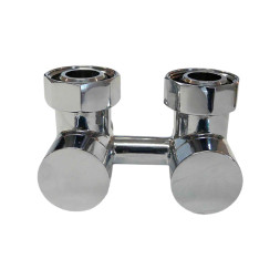 Узел подключения Schlosser эксклюзивный, угловой GZ3/4 x M22х1,5 хром