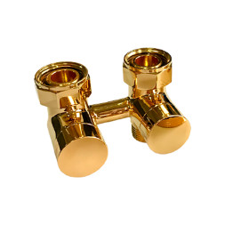 Узел подключения Schlosser эксклюзивный, прямой GZ3/4 x M22х1,5 золото