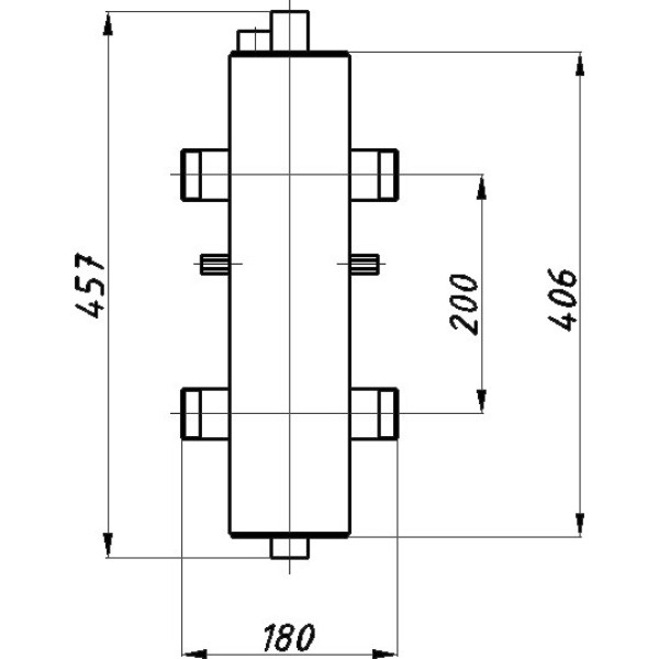 Гидрострелка Termojet ГС-26 1 1/4" без изоляции