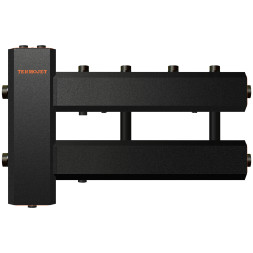 Коллектор с гидрострелкой Termojet Mini КГС22В125 (150), без изоляции, 2+1 контуров