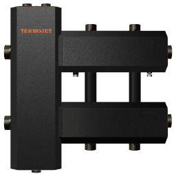 Коллектор с гидрострелкой Termojet Mini КГС22ВН125 (150), без изоляции, 2+1 контуров