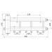 Коллектор с гидрострелкой Termojet КГС32Н125 (200) 60 kW, без изоляции, 3+1 контуров, выходы вниз