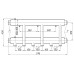 Коллектор Termojet К32Н150(300) 175 kW, в кожухе, 3+1 контуров, выходы вниз