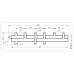 Коллектор Termojet Mini К41В125М 3+1 контуров в кожухе