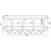 Колектор Termojet К42Н150(300) 175 kW, в кожусі, 4+1 контурів, виходи вниз