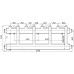 Коллектор Termojet К42В150(300) 175 kW, в кожухе, 4+1 контуров, выходы вверх