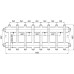 Коллектор Termojet К42ВН150(300) 175 kW, в кожухе, 4+1 контуров, выходы вверх и вниз