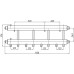 Колектор Termojet К52Н125(240) 105 kW, в кожусі, 5+1 контурів, виходи вниз