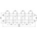 Коллектор Termojet К82ВН125(200) 72 kW, в кожухе, 8+1 контуров, выходы вверх и вниз