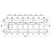 Коллектор Termojet К82ВН150(300) 175 kW, без изоляции, 8+1 контуров, выходы вверх и вниз
