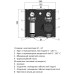 Насосная группа для подключения бойлера Termojet НГ-67 200л 1", под насос с базой 130 мм