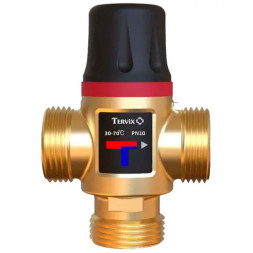 Термостатический смесительный клапан Tervix Pro Line TMV, G1" диапазон темп. 30-70 °С, Kvs 2,5