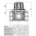 Трехходовой клапан с внутренней резьбой Termojet 1 1/2" kvs 26, DN 40