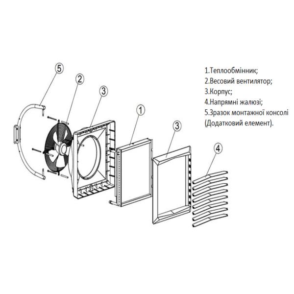 Тепловентилятор VTS EuroHeat VOLCANO VR1 EC, 5-30 кВт, 5300 м³/ч с энергоэффективным двигателем EC