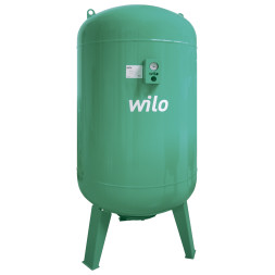 Розширювальний бак Wilo-U 1500/10, 1500 л, 10 бар, вертикальний, змінна мембрана, зелений колір