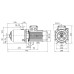 Горизонтальный многоступенчатый насос Wilo MEDANA CH1-L.1003-1/E/A/10T