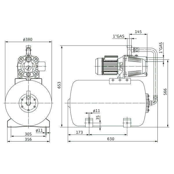 Насосна станція Wilo INITIAL JET SYSTEM 4-4-50
