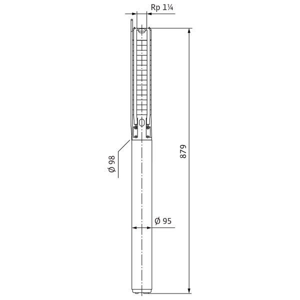 Скважинный многоступенчатый насос Wilo TWI4.01-21-DM-D