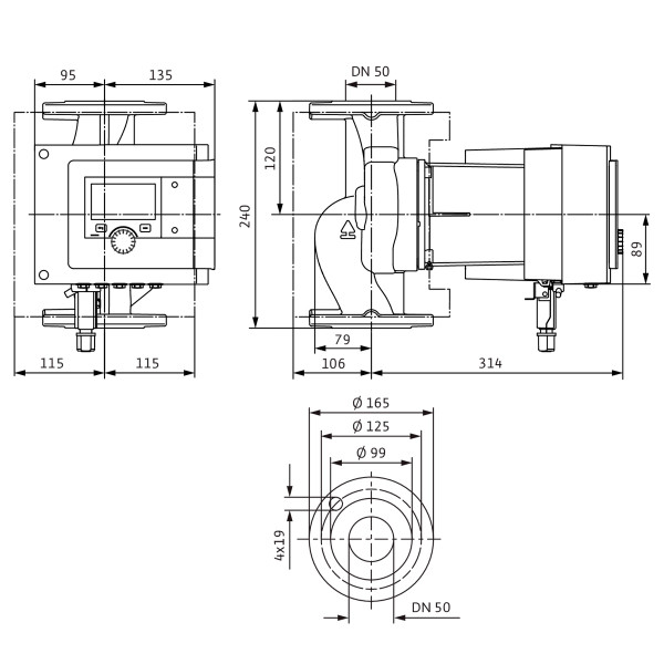 Циркуляційний насос Wilo Stratos MAXO 50/0,5-8 PN6/10-R7