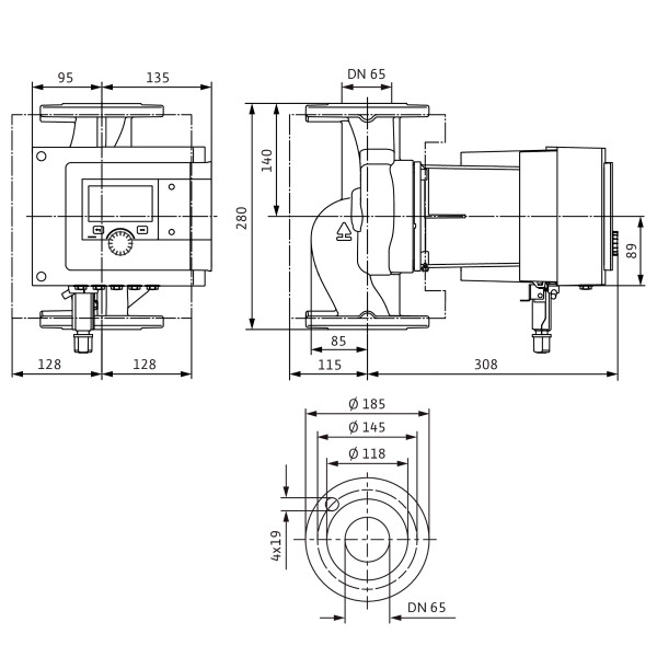 Циркуляційний насос Wilo Stratos MAXO 65/0,5-9 PN16