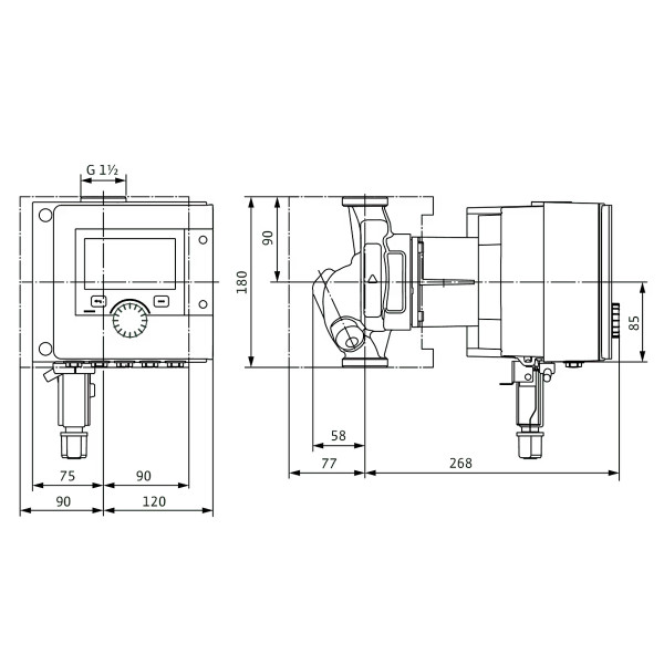 Циркуляційний насос Wilo Stratos MAXO-Z 25/0,5-12 PN10