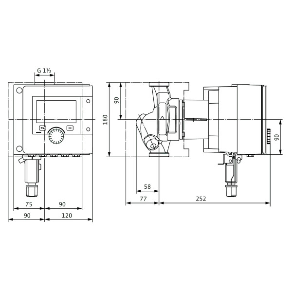 Циркуляційний насос Wilo Stratos MAXO-Z 25/0,5-6 PN10