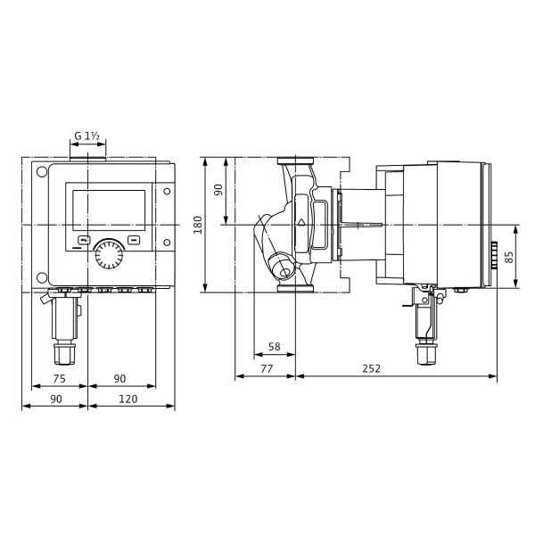 Циркуляційний насос Wilo Stratos MAXO-Z 25/0,5-8 PN10