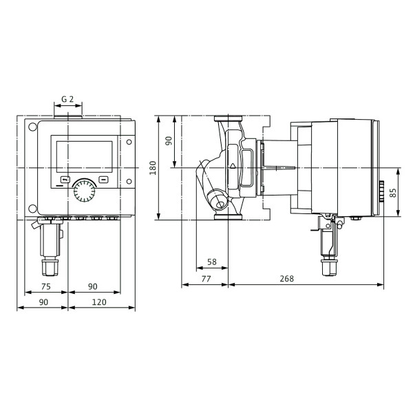Циркуляційний насос Wilo Stratos MAXO-Z 30/0,5-12 PN10