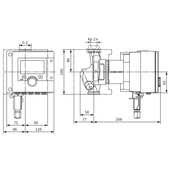 Циркуляційний насос Wilo Stratos MAXO-Z 30/0,5-12 PN16