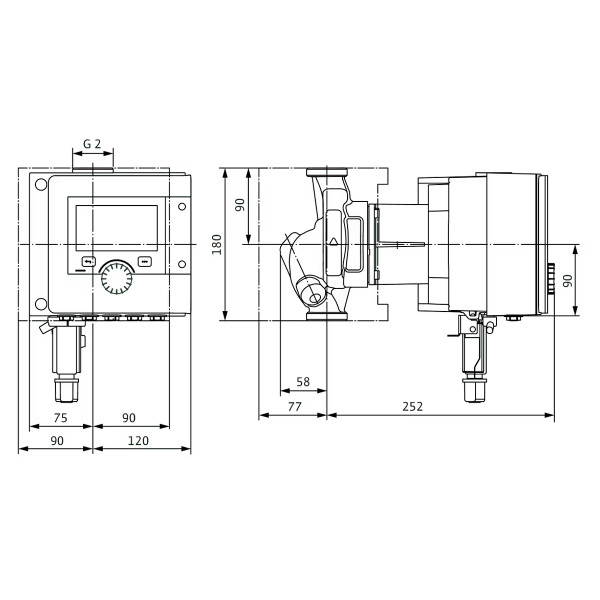 Циркуляційний насос Wilo Stratos MAXO-Z 30/0,5-6 PN10
