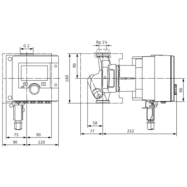 Циркуляційний насос Wilo Stratos MAXO-Z 30/0,5-6 PN16