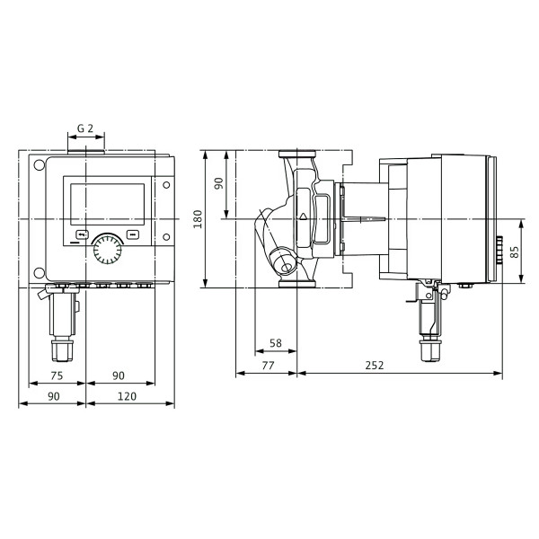 Циркуляційний насос Wilo Stratos MAXO-Z 30/0,5-8 PN10