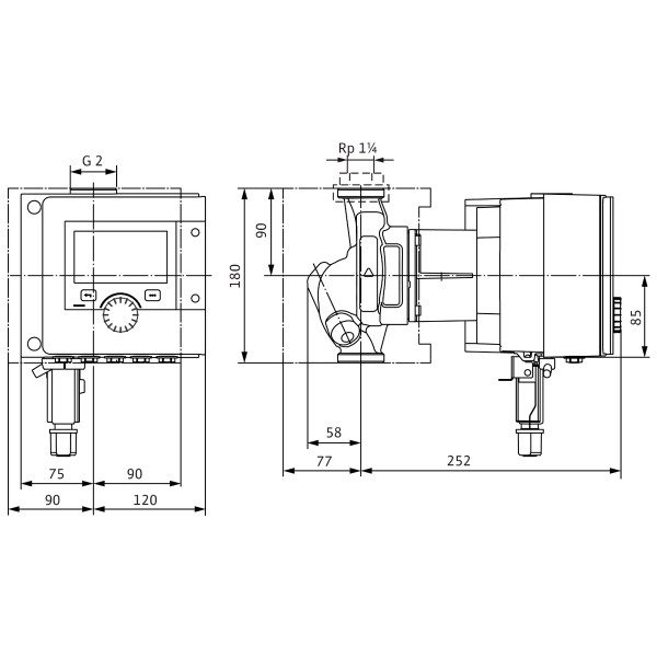 Циркуляційний насос Wilo Stratos MAXO-Z 30/0,5-8 PN16