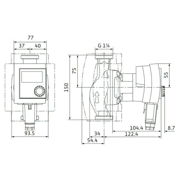 Циркуляційний насос Wilo Stratos PICO-Z 20/1-6