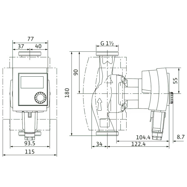 Циркуляційний насос Wilo Stratos PICO-Z 25/1-4