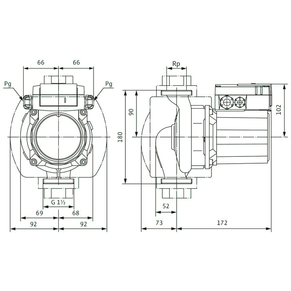 Циркуляційний насос Wilo TOP-Z 25/10 DM RG