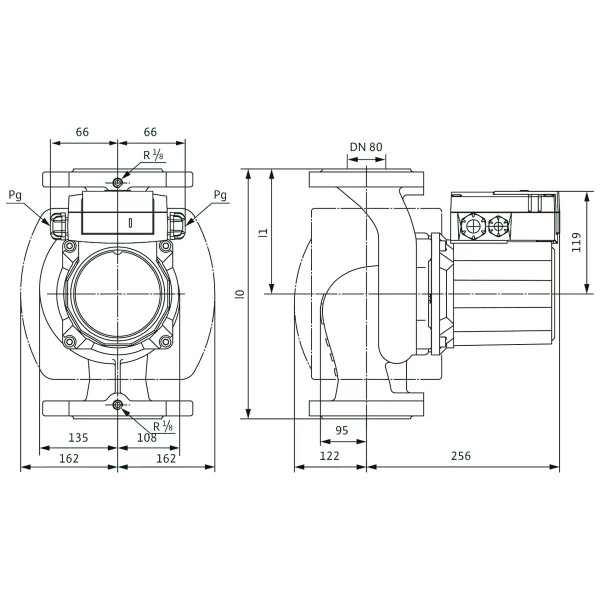 Циркуляційний насос Wilo TOP-Z 80/10 DM PN10 RG