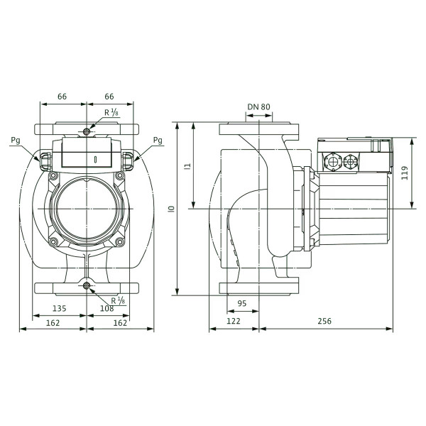Циркуляційний насос Wilo TOP-Z 80/10 DM PN6 RG