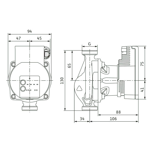 Циркуляційний насос Wilo VARIOS PICO-STG 15/1-8