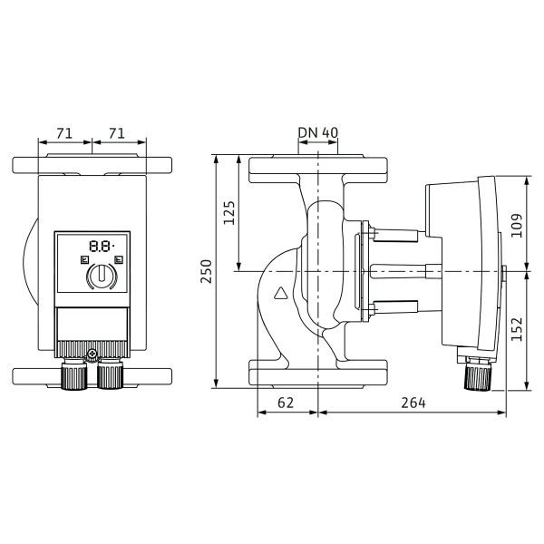Циркуляційний насос Wilo Yonos MAXO-Z 40/0,5-12