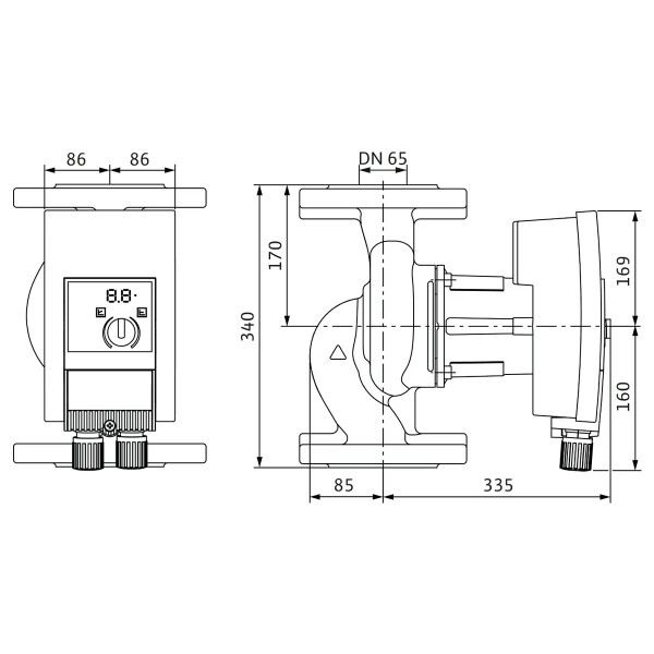 Циркуляційний насос Wilo Yonos MAXO-Z 65/0,5-12