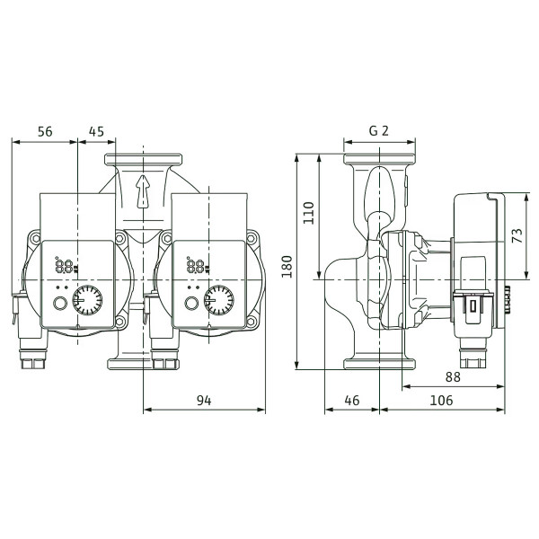 Циркуляційний насос Wilo Yonos PICO-D 30/1-8