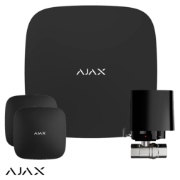  Система защиты от протечек Ajax Hub 2 (2G) Black (2 датчика, 1 кран 3/4")