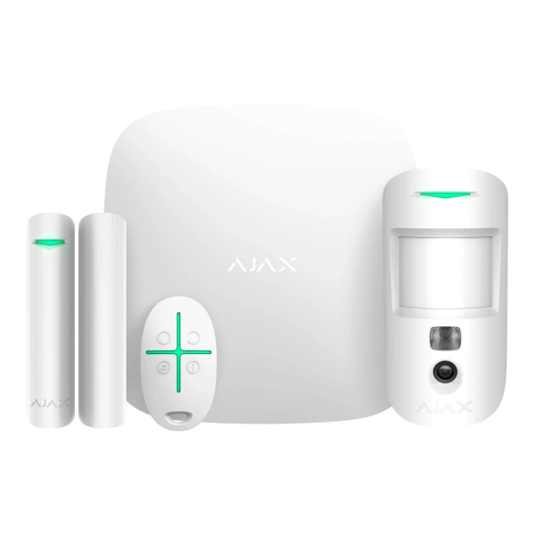 Комплект охранной сигнализации Ajax StarterKit Cam HDR (8EU) (Белый)