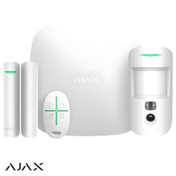 Комплект сигнализации с фотоверификацией тревог Ajax StarterKit Cam (белый)