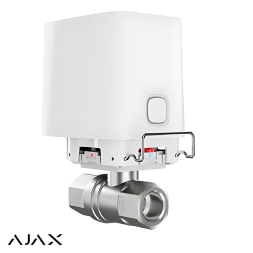Ajax WaterStop 1/2" DN15 Jeweller Бездротовий кран з дистанційним керуванням | білий