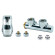 Комплект Heat Base Duo-Plex, 3/4 x 15 mm Cu, кутовий лівий, 2 шт ніпеля, хром