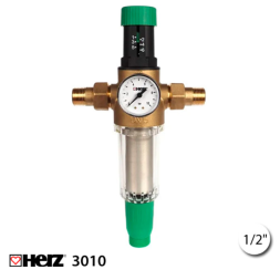 Фильтр с редуктором давления Herz 3010 1/2" для холодной воды